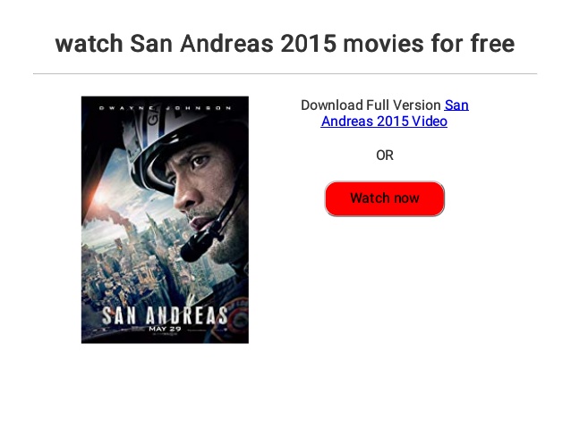San andreas 2015 movie download